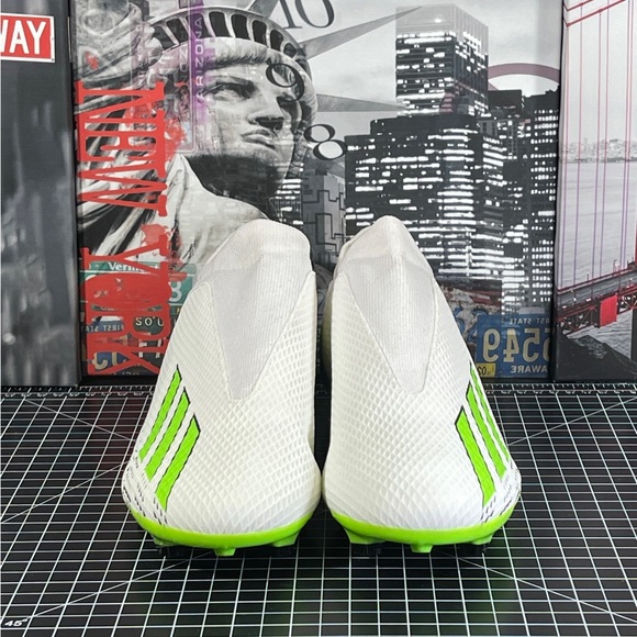 Adidas Men’s Sz 13 X Speedportal.3 LL FG Soccer Cleats Green White HP9718 NEW - Picture 2 of 13